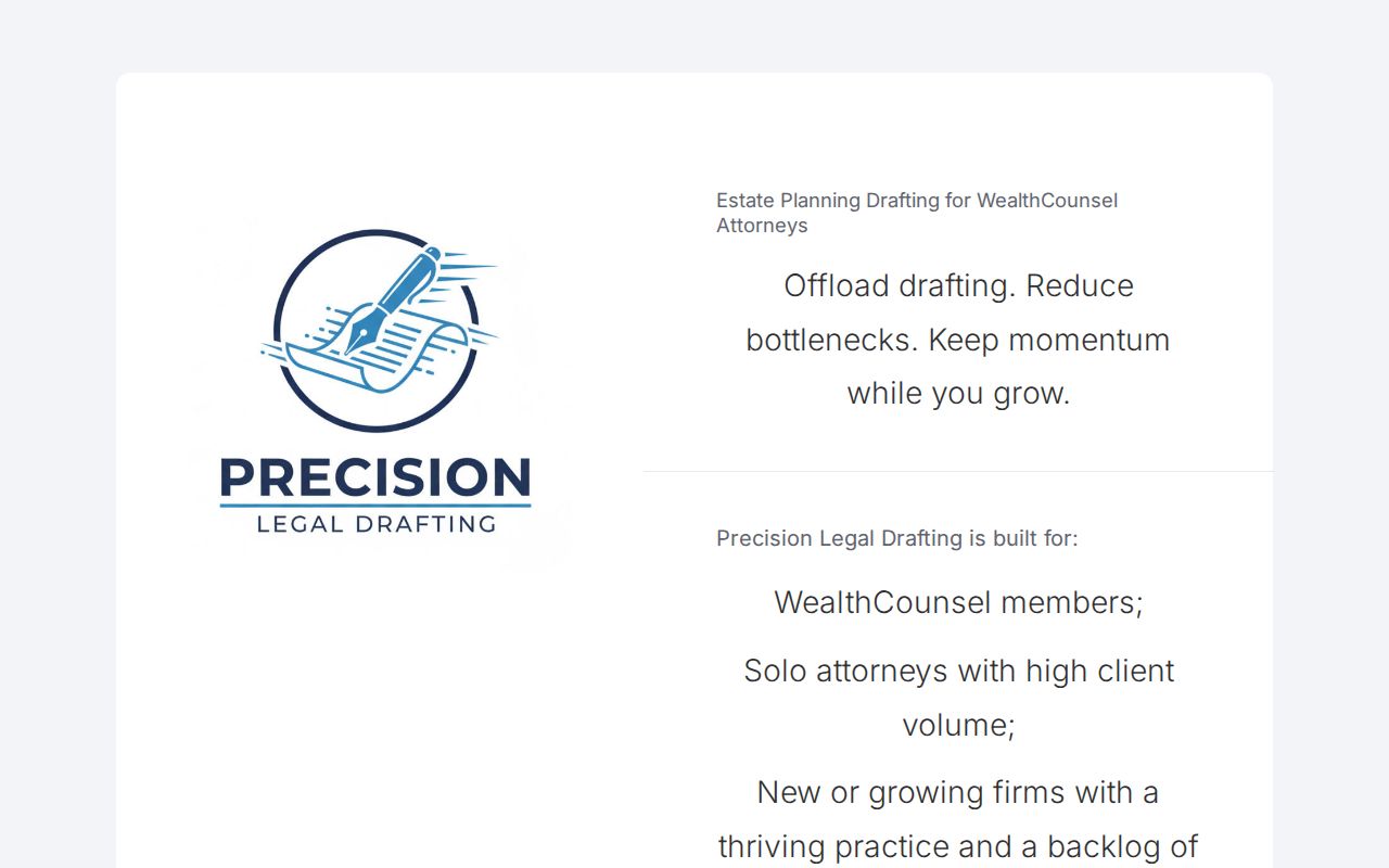 Precision Legal Drafting